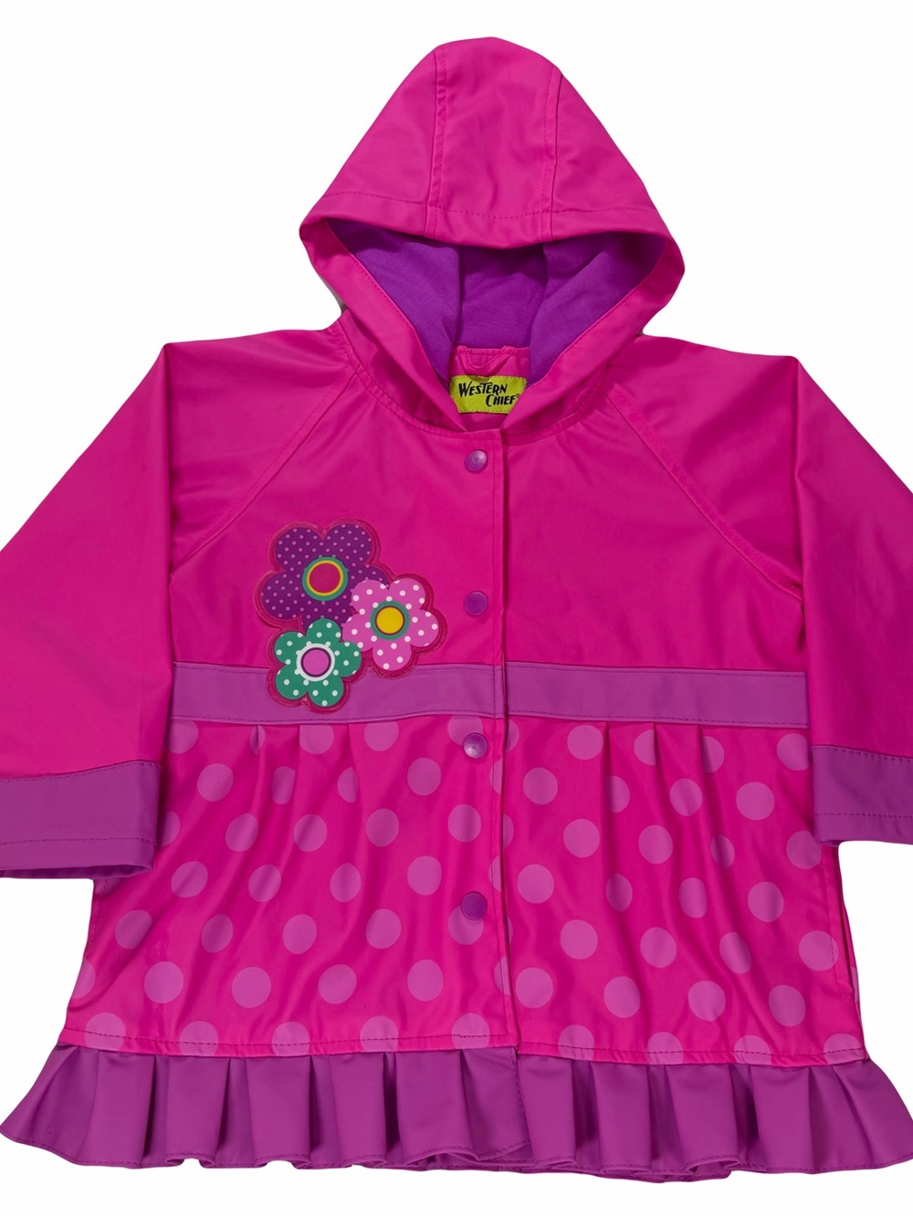 Western Chief Flower Cutie Rain Coat Size 4T Girls' - Picture 2 of 14
